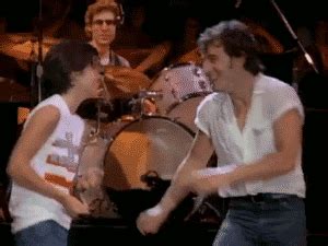 dance in the dark gif|monica dancing with bruce springsteen.